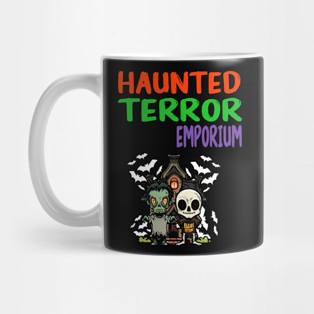 Halloween Zombie Skeleton Haunted Terror Emporium Apparel by Outrageous Flavors